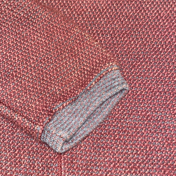 Vintage Havana Textured Raspberry and Charcoal Zip Neck Top - Picture 8 of 14